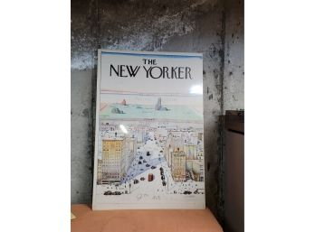 29 X 42 New Yorker Poster Framed