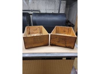 1969 & 1974 Wood Crates Leoville Poyferre