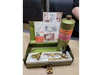 1963 Bernzamatic Torch With Attachments And Case