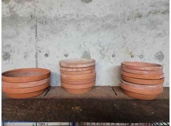Pot Lot #9 - 15 Saucers 8, 6.5 & 6' Wide