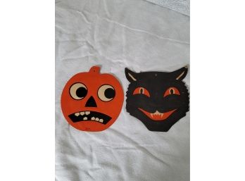 Mid Century H E Luhrs Halloween Die Cuts Lot #1