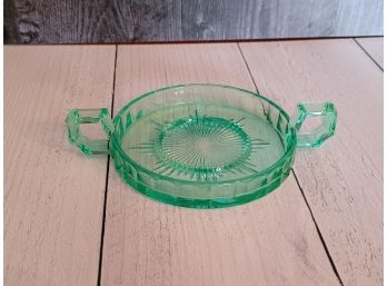 Green Depression Glass 5.5'