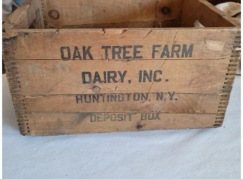 Oak Tree Farm Dairy Crate, Huntington NY