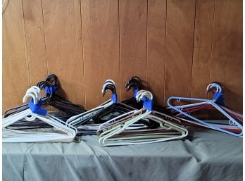 Plastic Hanger Lot- Each Taped Set Is 12 Hangers