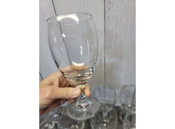 Set Of 14 Large Wine Glasses