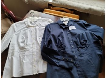 2 Talbots Medium Petite Shirts - Never Worn  - Size 16