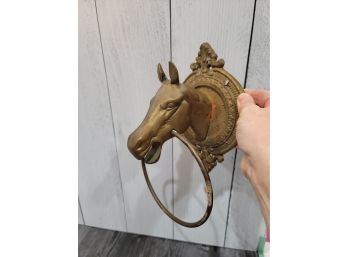 Brass Horse With Ring