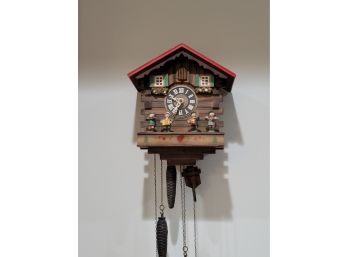 German Musical Cuckoo Clock- Working - Cuckoos And Plays Music