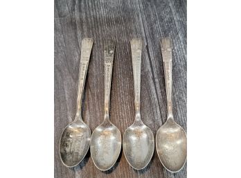 1939 Worlds Fair Souvenir Spoons - Set Of 4