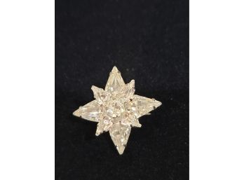 Rhinestone Star Pin - 1.25'