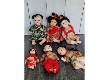 Composition Asian Dolls