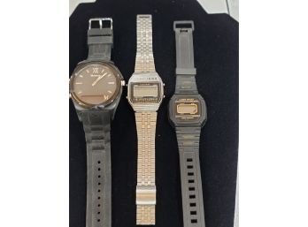 3 Mens Watches - Laser Sport,  Exaquartz, Martian Notifier USB Watch