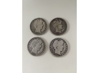(4) Silver Half Dollars Coin Lot 6 WILL SHIP COINS