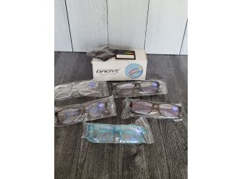 Brand Sealed 5 Pair Anti Blue Ray Glasses - 1.5 Blue Light Filter Readers
