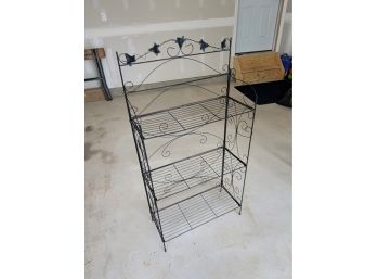 Collapsible Folding Small Metal Etagere