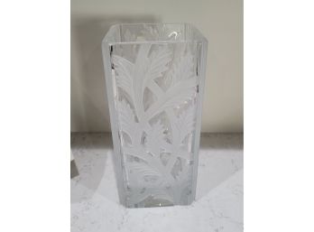 Gorgeous  Very Heavy Sasaki Crystal Vase- Slovenia