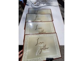 Love Laugh & Gather Placemats  - Set Of 4