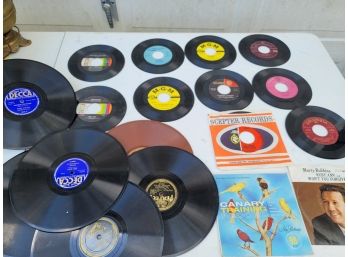 Lot Of 45s And 78s