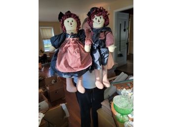 Large Raggedy And Andy Dolls