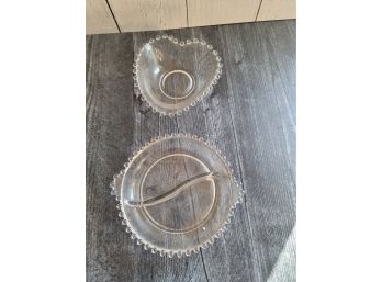 2 Pieces Of Candlewick  Depression Glass