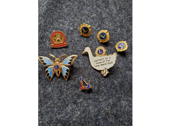 Vintage Lions International Pins