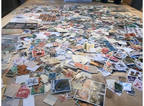 Massive Lot Of Foreign Stamps