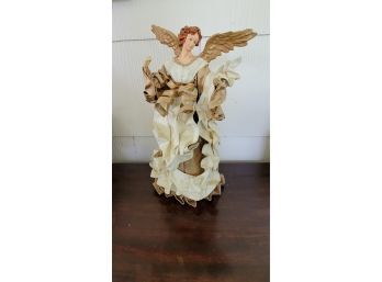 Bronze Colored Tree Topper Angel From Fortunoff - 17' Tall