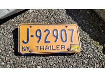 2 Trailer Plates Different Numbers