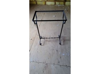 Wrought Iron Side Table - Has No Top / No Glass