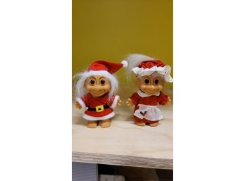 Mr And Mrs Claus Trolls 1980s