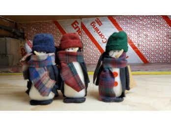 3 Brand New Snowmen With Tags