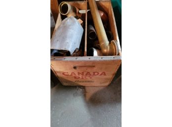 Wooden Canada Dry Crate And It's Plumbing Contents