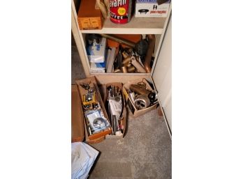 Vintage Kitchen Cabinet And Its Plumbing Contents
