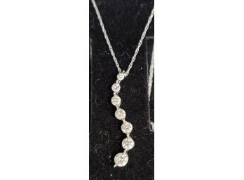 Diamond Drop Necklace 14k