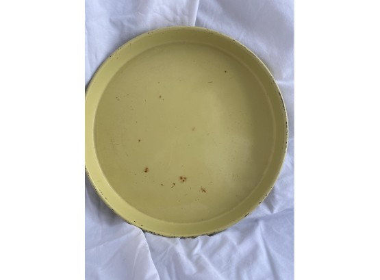 Yellow Vintage Serving Tray -j