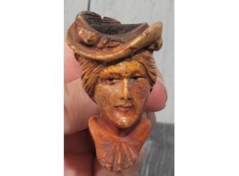 Antique Meerschaum Figural Ladies Head Pipe 2.25' X 2.25' - D