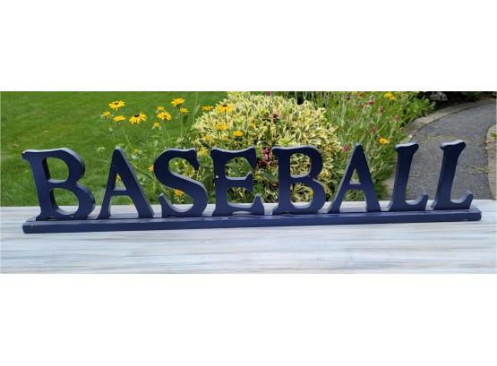 Freestanding Baseball Sign - 37 X 7 X 2.25