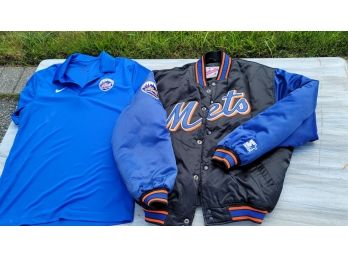 Mets Jacket - Youth L & Mets Shirt - Adult M