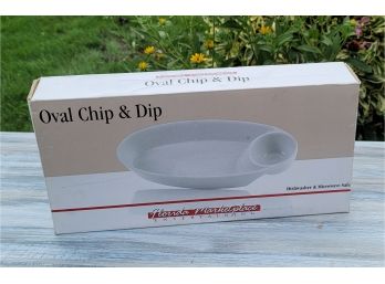 New Sealed Oval Chip And Dip