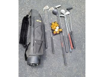 Golf Lot - Junior Bag & Clubs With Some Adult