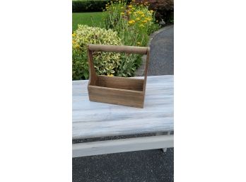 Small Wooden Caddy- 10 X 9 X 5