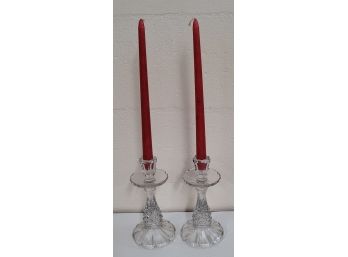 Pair Of 9' Taper Candle Holders
