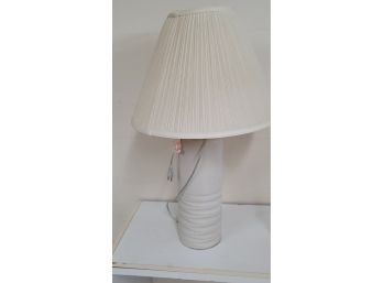 30' Tall Ceramic White Lamp