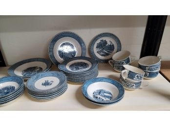 Blue And White Dishes