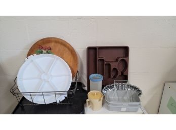 Strawberry Lazy Susan And Kitchen Items