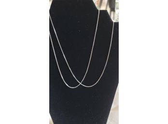 2 - 17' Sterling Necklaces