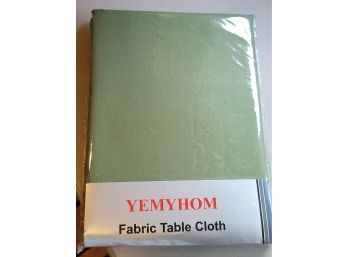 60 X 104 Green Tablecloth