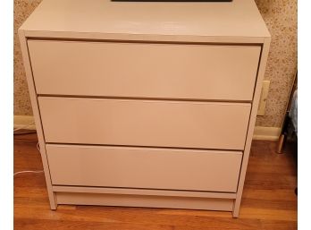 White 3 Drawer Dresser - 30' X 18' X 30' High