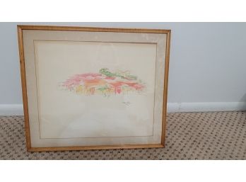 1965 Watercolor- 20.5' X 17.75' Framed