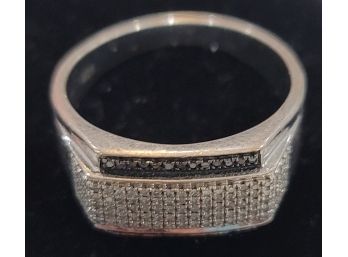 Mens Size 9 - Sterling Silver Ring - 6.3g - Lot E